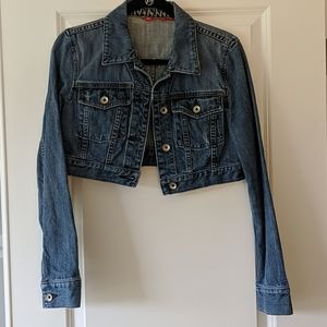 Express Cropped Denim Jacket - M